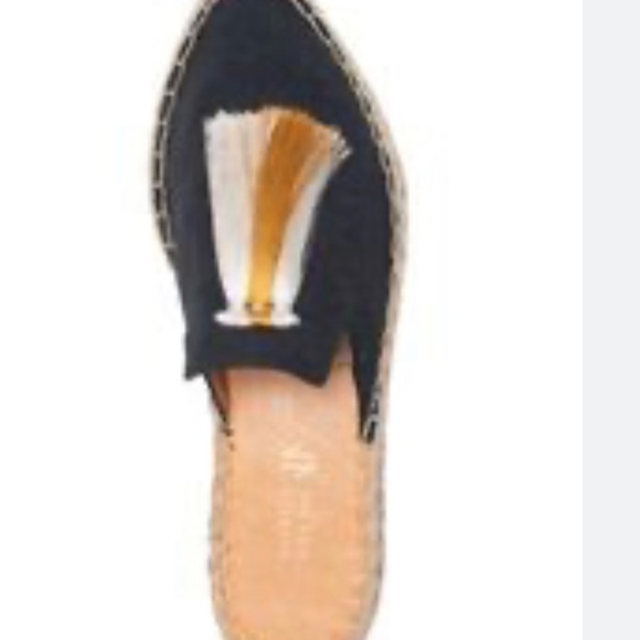 Last chance - New Silvia Cobos Flat Mules - black with white and gold tassels - Picture 11 of 12
